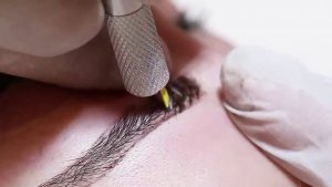 PhiBrows microblading eyebrows before and after by PhiBrows-certified artist Hannah Vo &mdash; Hannah Beauty & Spa